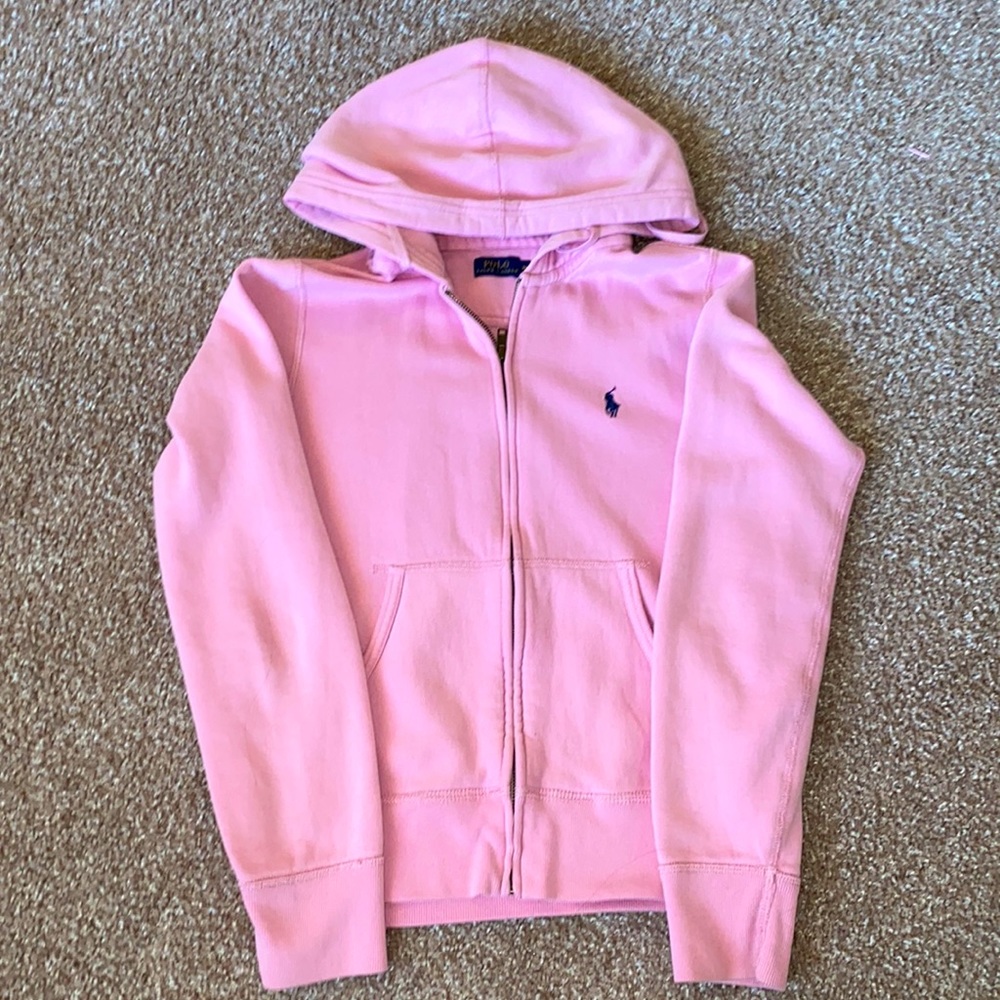 Polo Ralph Lauren Pink Hoodie with zipper size M